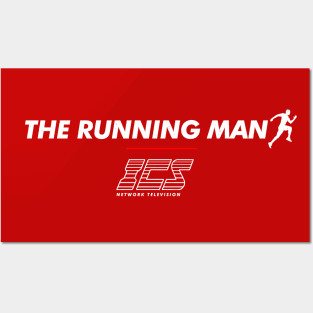 THE RUNNING MAN - ICS Network Television logo Posters and Art